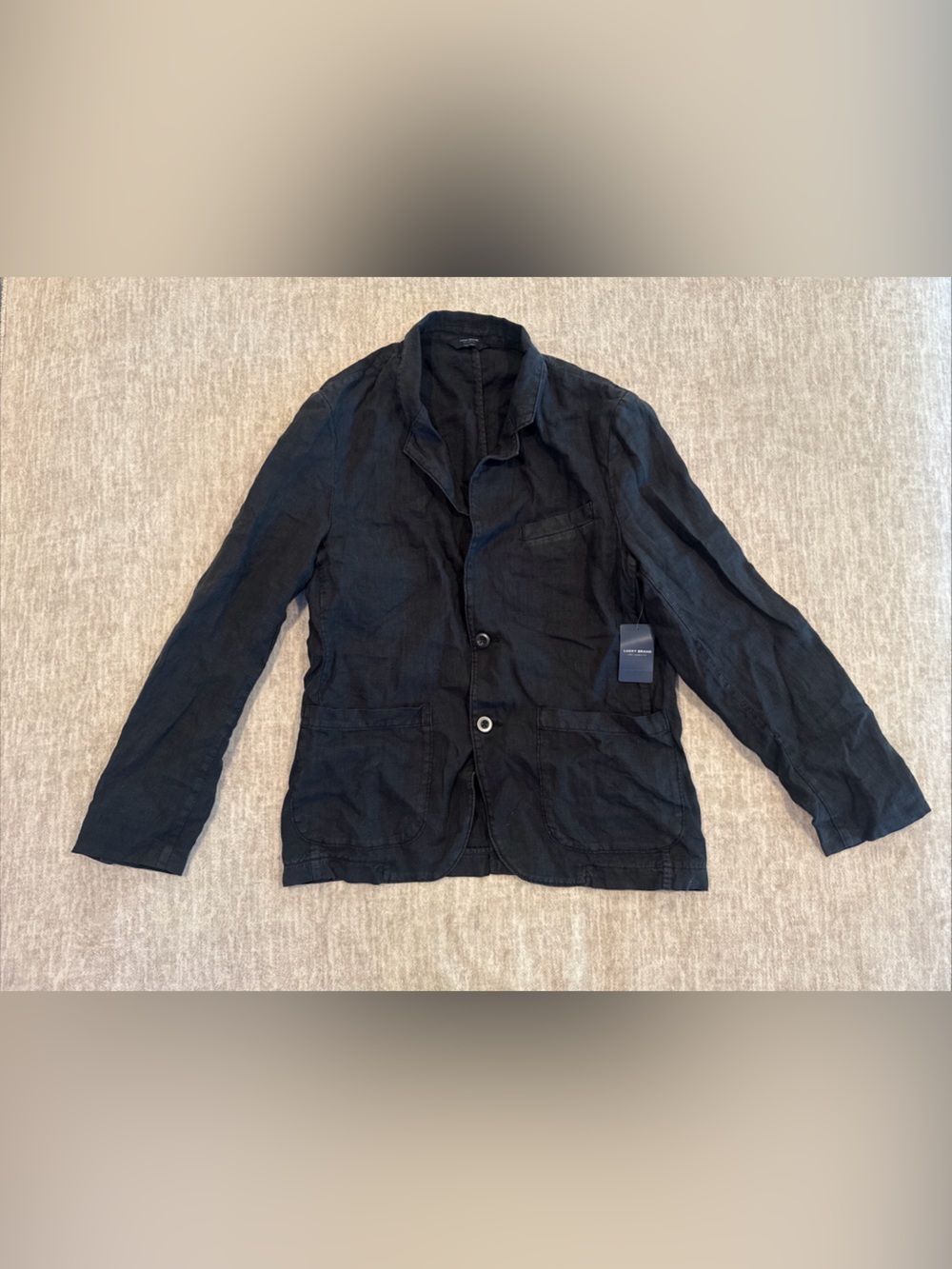 Women’s Size Small Lucky Brand Linen Shirt Jacket Gray 7M30877 - NEW - $199